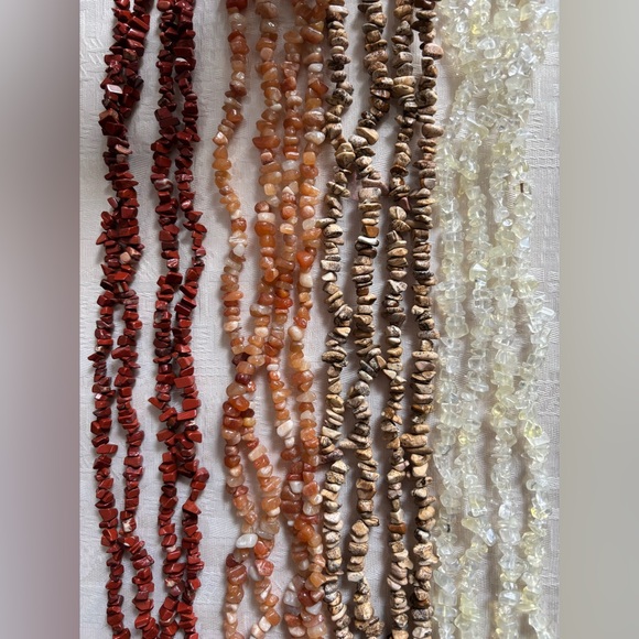 Jewelry - Natural stones quartz crystal Lot, 8-32” stands necklaces dor Jewelry making